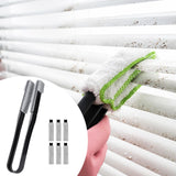 Maxbell Window Blind Cleaner Duster Brush Handheld Dust Remover for Keyboards Office black
