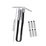 Maxbell Window Blind Cleaner Duster Brush Handheld Dust Remover for Keyboards Office black