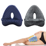 Maxbell Knee Pillow for Side Sleepers Soft Leg Pillow for Side Sleeping for Home Use blue