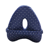 Maxbell Knee Pillow for Side Sleepers Soft Leg Pillow for Side Sleeping for Home Use blue