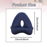 Maxbell Knee Pillow for Side Sleepers Soft Leg Pillow for Side Sleeping for Home Use blue