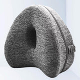 Maxbell Knee Pillow for Side Sleepers Soft Leg Pillow for Side Sleeping for Home Use gray