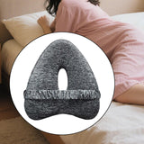 Maxbell Knee Pillow for Side Sleepers Soft Leg Pillow for Side Sleeping for Home Use gray