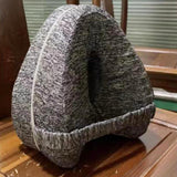 Maxbell Knee Pillow for Side Sleepers Soft Leg Pillow for Side Sleeping for Home Use gray