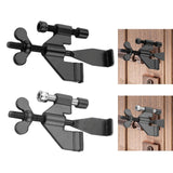 Maxbell Portable Door Lock Adjustable for Home Security for Bedroom Apartment School Black