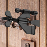 Maxbell Portable Door Lock Adjustable for Home Security for Bedroom Apartment School Black