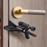 Maxbell Portable Door Lock Adjustable for Home Security for Bedroom Apartment School Black