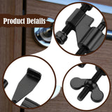 Maxbell Portable Door Lock Adjustable for Home Security for Bedroom Apartment School Black
