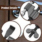 Maxbell Portable Door Lock Adjustable for Home Security for Bedroom Apartment School Grey