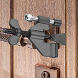 Maxbell Portable Door Lock Adjustable for Home Security for Bedroom Apartment School Grey