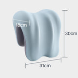 Maxbell Neck Support for Office Chair Washable Non Slip Desk Sleeping Napping Pillow pink