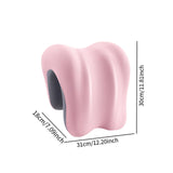 Maxbell Neck Support for Office Chair Washable Non Slip Desk Sleeping Napping Pillow pink
