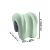 Maxbell Neck Support for Office Chair Washable Non Slip Desk Sleeping Napping Pillow green