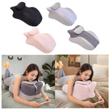 Maxbell Relaxing Prone Pillow Leg Elevations Pillow for Bed Reading Living Room Beds Gray