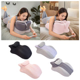 Maxbell Relaxing Prone Pillow Leg Elevations Pillow for Bed Reading Living Room Beds Gray