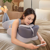 Maxbell Relaxing Prone Pillow Leg Elevations Pillow for Bed Reading Living Room Beds Gray