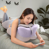 Maxbell Relaxing Prone Pillow Leg Elevations Pillow for Bed Reading Living Room Beds Violet