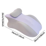 Maxbell Relaxing Prone Pillow Leg Elevations Pillow for Bed Reading Living Room Beds Violet
