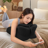 Maxbell Relaxing Prone Pillow Leg Elevations Pillow for Bed Reading Living Room Beds Black