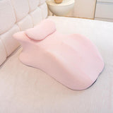 Maxbell Relaxing Prone Pillow Leg Elevations Pillow for Bed Reading Living Room Beds Pink