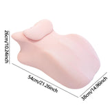 Maxbell Relaxing Prone Pillow Leg Elevations Pillow for Bed Reading Living Room Beds Pink