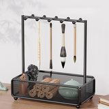 Maxbell Chinese Calligraphy Brush Holder for Study Room Calligraphy Lovers Beginners Black