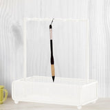 Maxbell Chinese Calligraphy Brush Holder for Study Room Calligraphy Lovers Beginners White