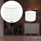 Maxbell 2Pcs Table Lamp Shades Set Decor Light Covers for Dining Room Office Kitchen White