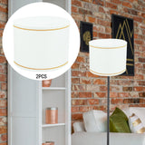 Maxbell 2Pcs Table Lamp Shades Set Decor Light Covers for Dining Room Office Kitchen White