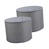Maxbell 2Pcs Table Lamp Shades Set Decor Light Covers for Dining Room Office Kitchen Dark Gray