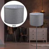 Maxbell 2Pcs Table Lamp Shades Set Decor Light Covers for Dining Room Office Kitchen Dark Gray