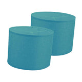 Maxbell 2Pcs Table Lamp Shades Set Decor Light Covers for Dining Room Office Kitchen Blue