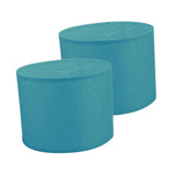 Maxbell 2Pcs Table Lamp Shades Set Decor Light Covers for Dining Room Office Kitchen Blue