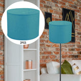 Maxbell 2Pcs Table Lamp Shades Set Decor Light Covers for Dining Room Office Kitchen Blue