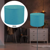 Maxbell 2Pcs Table Lamp Shades Set Decor Light Covers for Dining Room Office Kitchen Blue