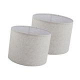 Maxbell 2Pcs Table Lamp Shades Set Decor Light Covers for Dining Room Office Kitchen Light Gray