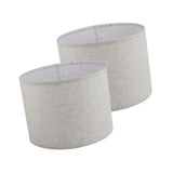 Maxbell 2Pcs Table Lamp Shades Set Decor Light Covers for Dining Room Office Kitchen Light Gray