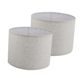 Maxbell 2Pcs Table Lamp Shades Set Decor Light Covers for Dining Room Office Kitchen Light Gray