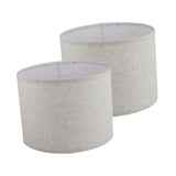 Maxbell 2Pcs Table Lamp Shades Set Decor Light Covers for Dining Room Office Kitchen Light Gray