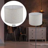 Maxbell 2Pcs Table Lamp Shades Set Decor Light Covers for Dining Room Office Kitchen Light Gray