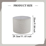 Maxbell 2Pcs Table Lamp Shades Set Decor Light Covers for Dining Room Office Kitchen Light Gray