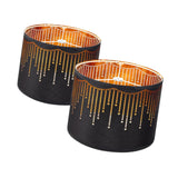 Maxbell 2x Drum Lampshades Elegant Creative Drum Lamp Shade for Table Bedside Floor