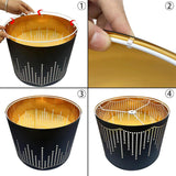 Maxbell 2x Drum Lampshades Elegant Creative Drum Lamp Shade for Table Bedside Floor