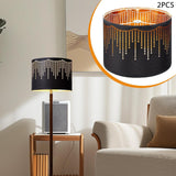 Maxbell 2x Drum Lampshades Elegant Creative Drum Lamp Shade for Table Bedside Floor