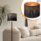 Maxbell 2x Drum Lampshades Elegant Creative Drum Lamp Shade for Table Bedside Floor