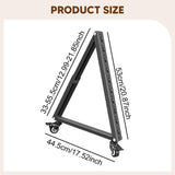 Maxbell Low Height Mobile TV Stand Sturdy Metal Versatile Monitor Floor Stand Holder