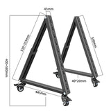 Maxbell Low Height Mobile TV Stand Sturdy Metal Versatile Monitor Floor Stand Holder