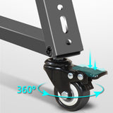 Maxbell Low Height Mobile TV Stand Sturdy Metal Versatile Monitor Floor Stand Holder