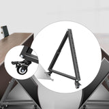 Maxbell Low Height Mobile TV Stand Sturdy Metal Versatile Monitor Floor Stand Holder