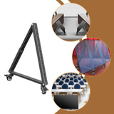 Maxbell Low Height Mobile TV Stand Sturdy Metal Versatile Monitor Floor Stand Holder